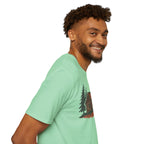 Vintage Cozy Cabin T-Shirt — Faded Pine Tree Cabin Tee
