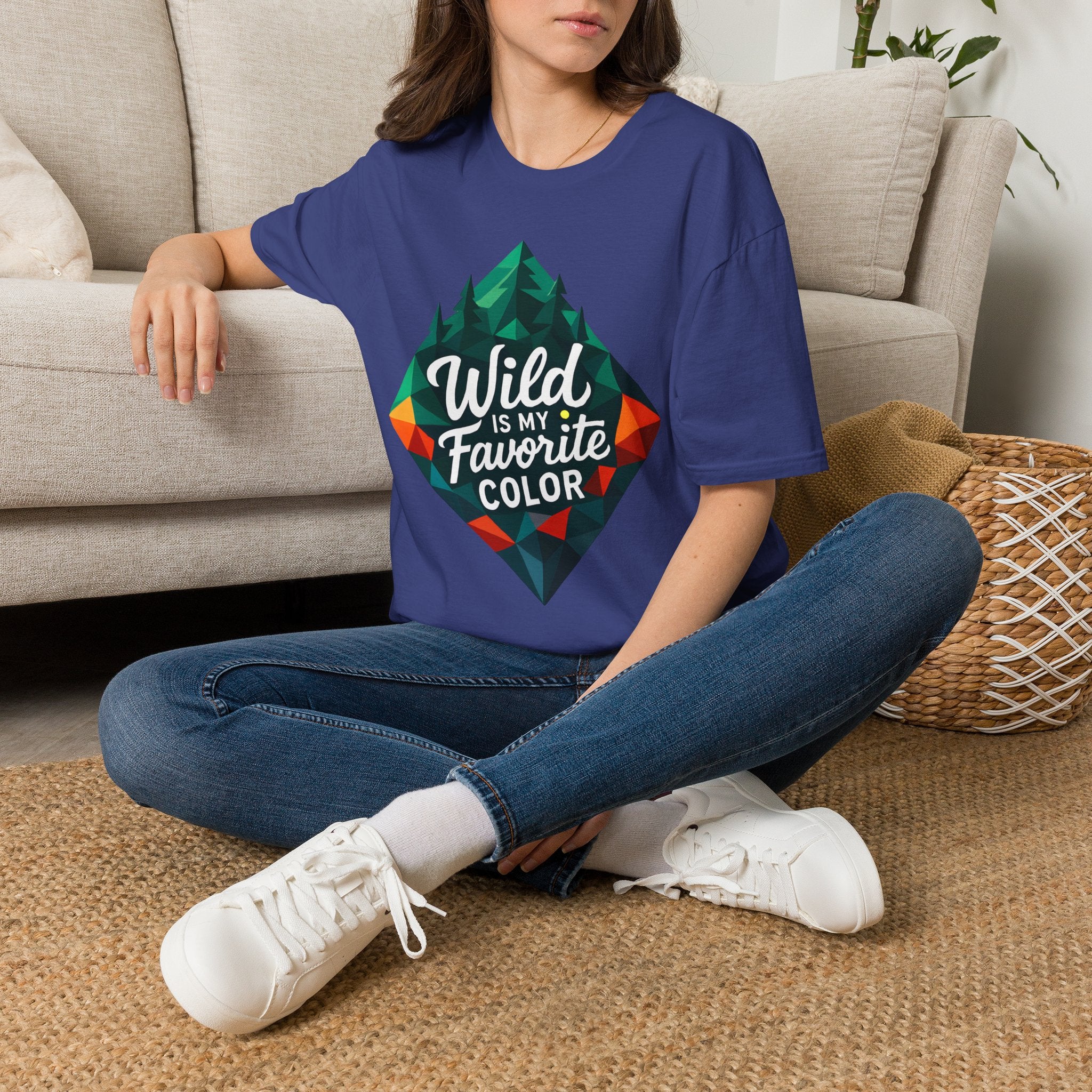 Wild Is My Favorite Color Diamond T-Shirt — Pines & Geometric Logo