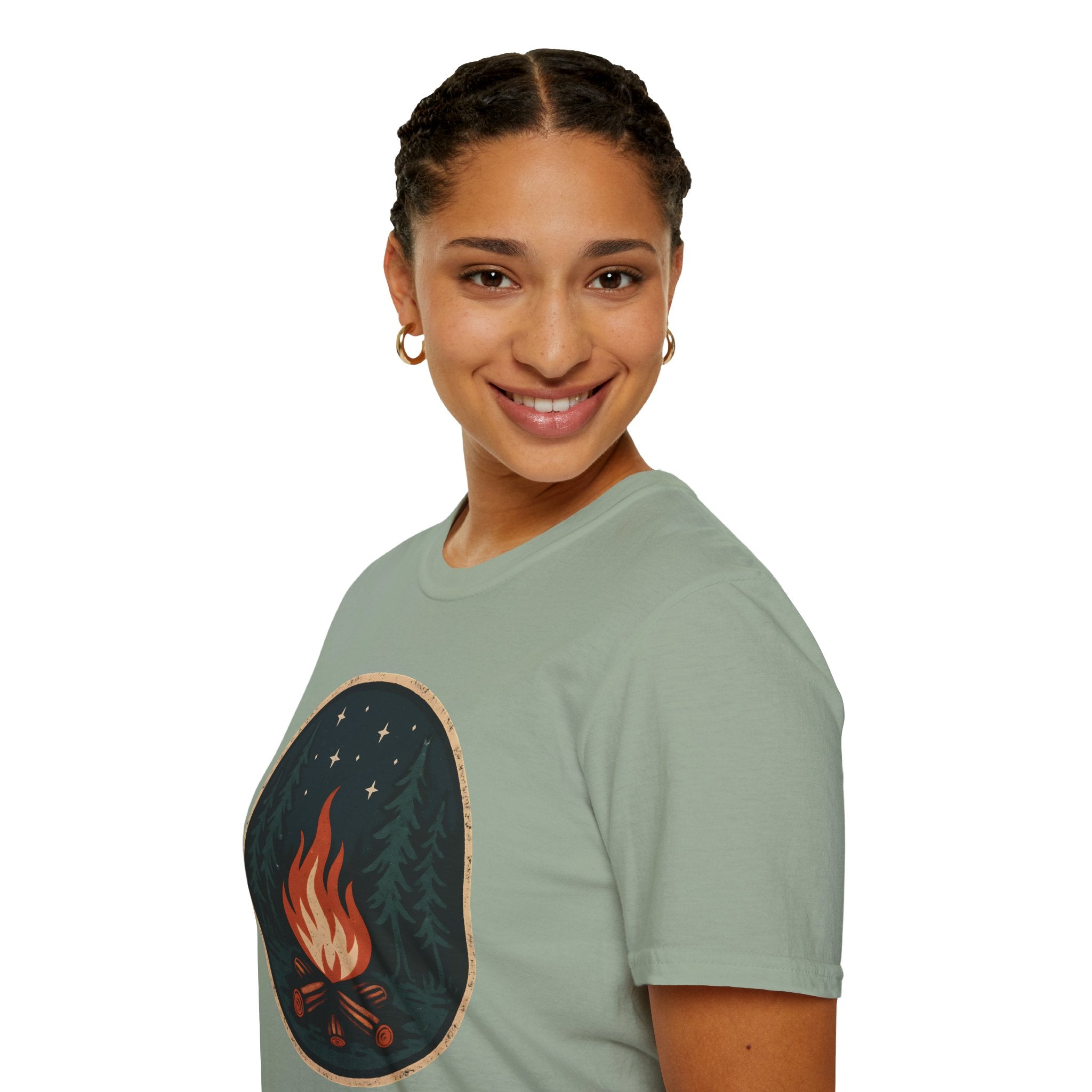 Forest Campfire at Night T-Shirt
