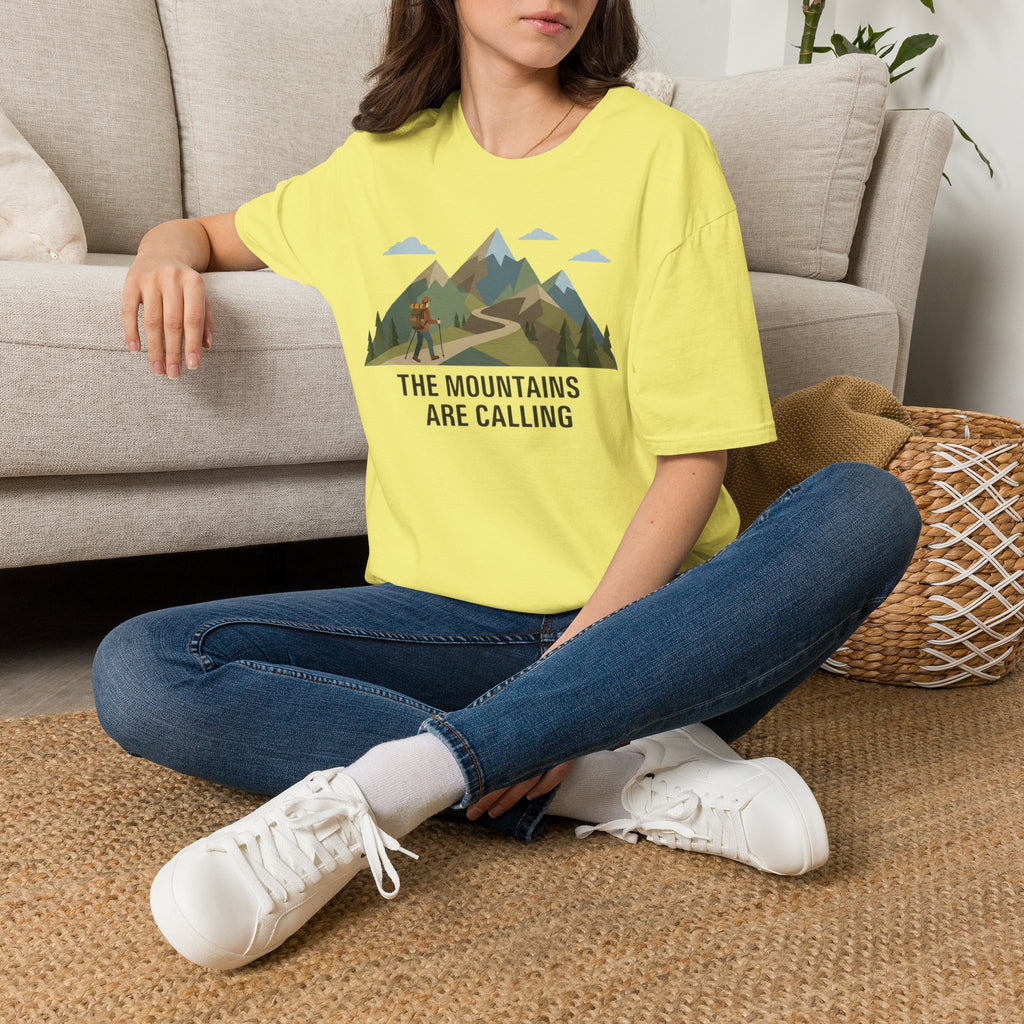 Campground Scenic T-Shirt — Minimalist Tent & Campfire Graphic