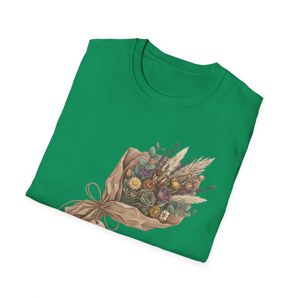 Floral Bouquet Graphic T-Shirt — Rustic Wildflower Bouquet Tee