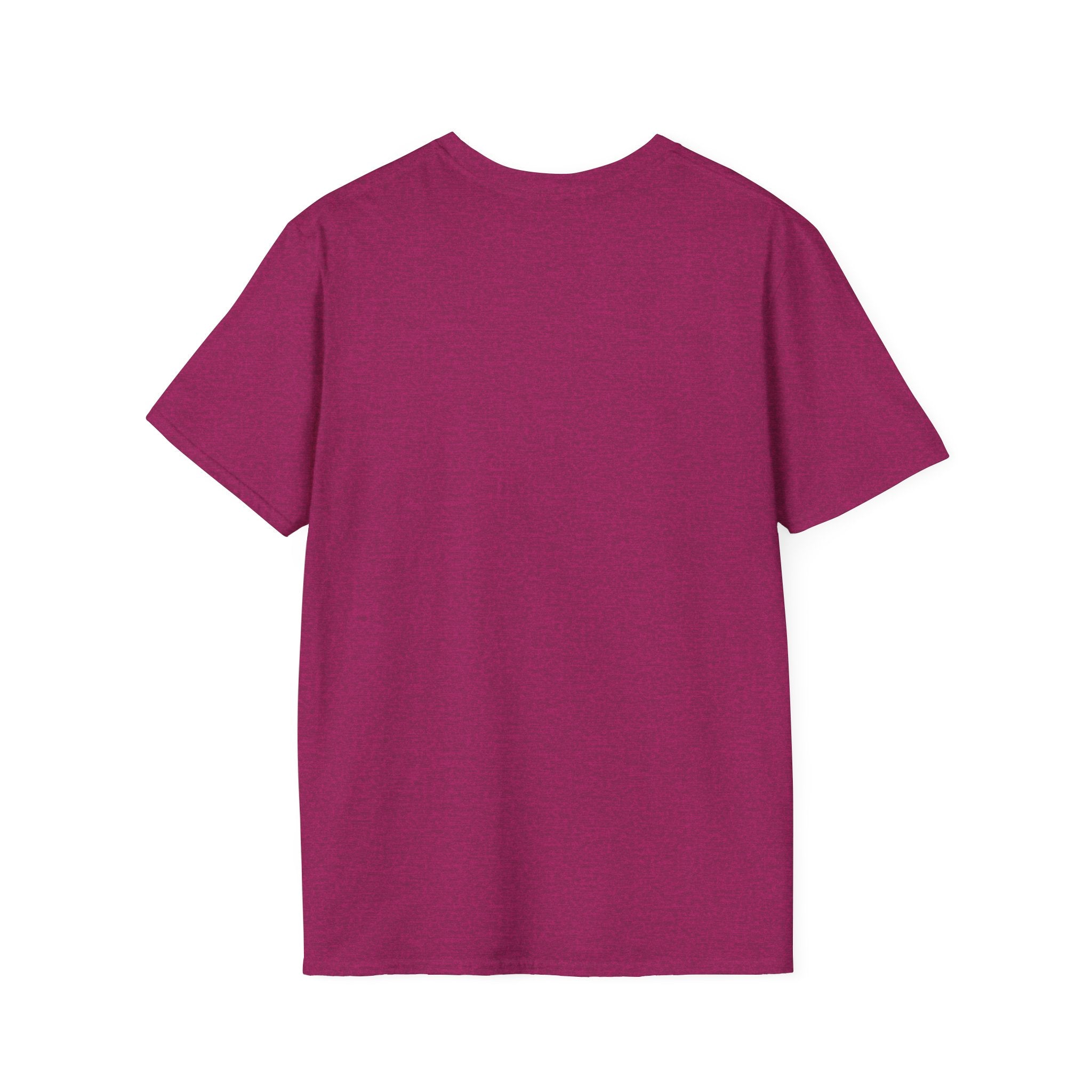 Mountain River T-Shirt — Geometric Blue Peaks & Flowing River