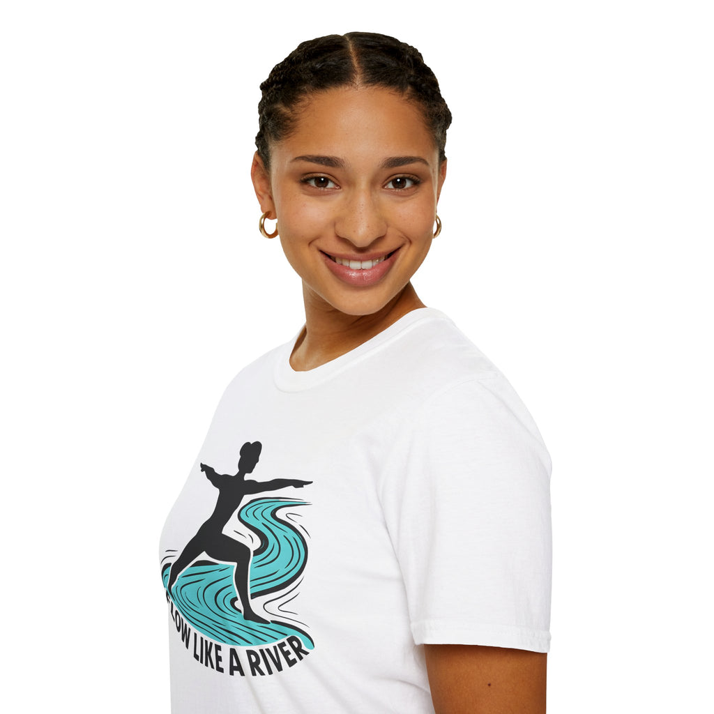 "Flow Like A River" Yoga T-Shirt