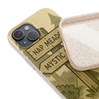 Biodegradable Phone Case — 'Nap Meadow' Mystic Lake Camping Design