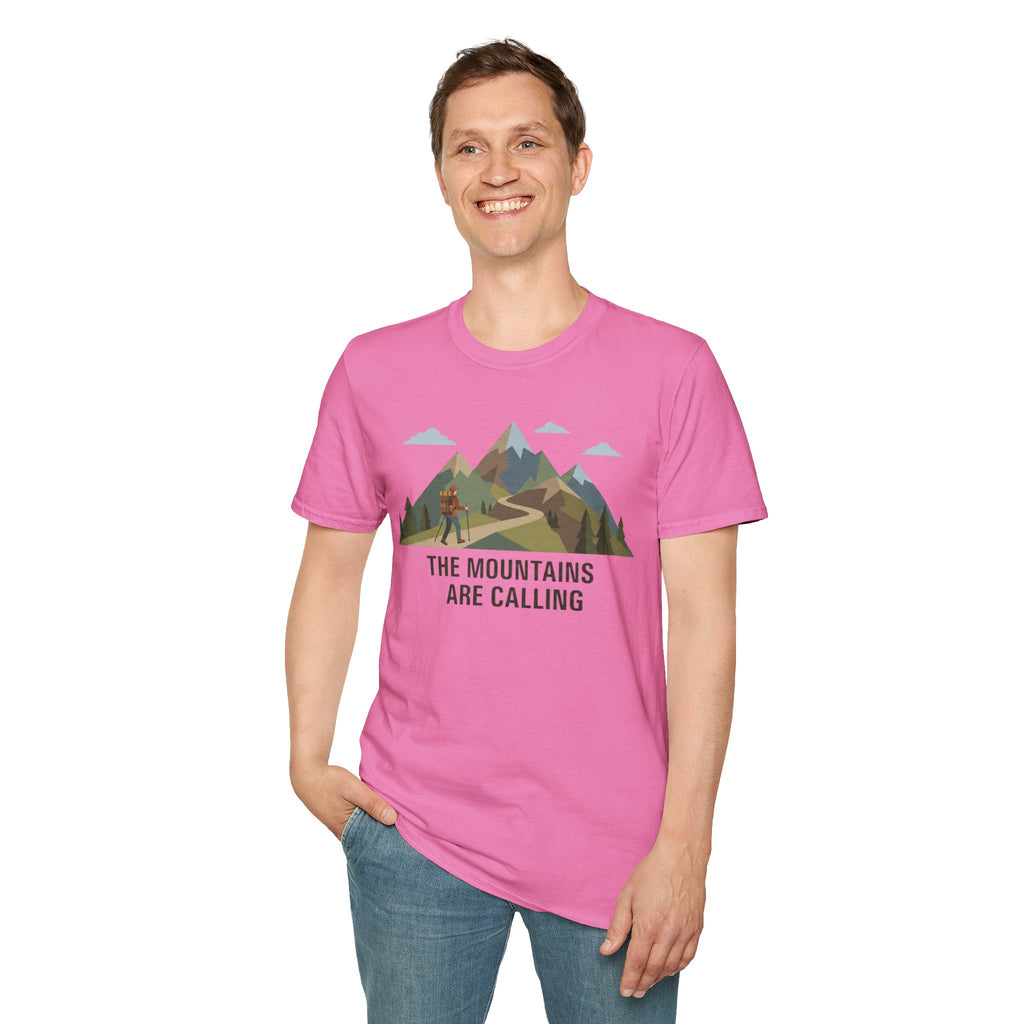 Campground Scenic T-Shirt — Minimalist Tent & Campfire Graphic