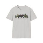 "The Mountains Are Calling" Bear and Pines T-Shirt — Outdoor Graphic Tee