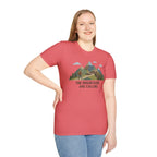 Campground Scenic T-Shirt — Minimalist Tent & Campfire Graphic