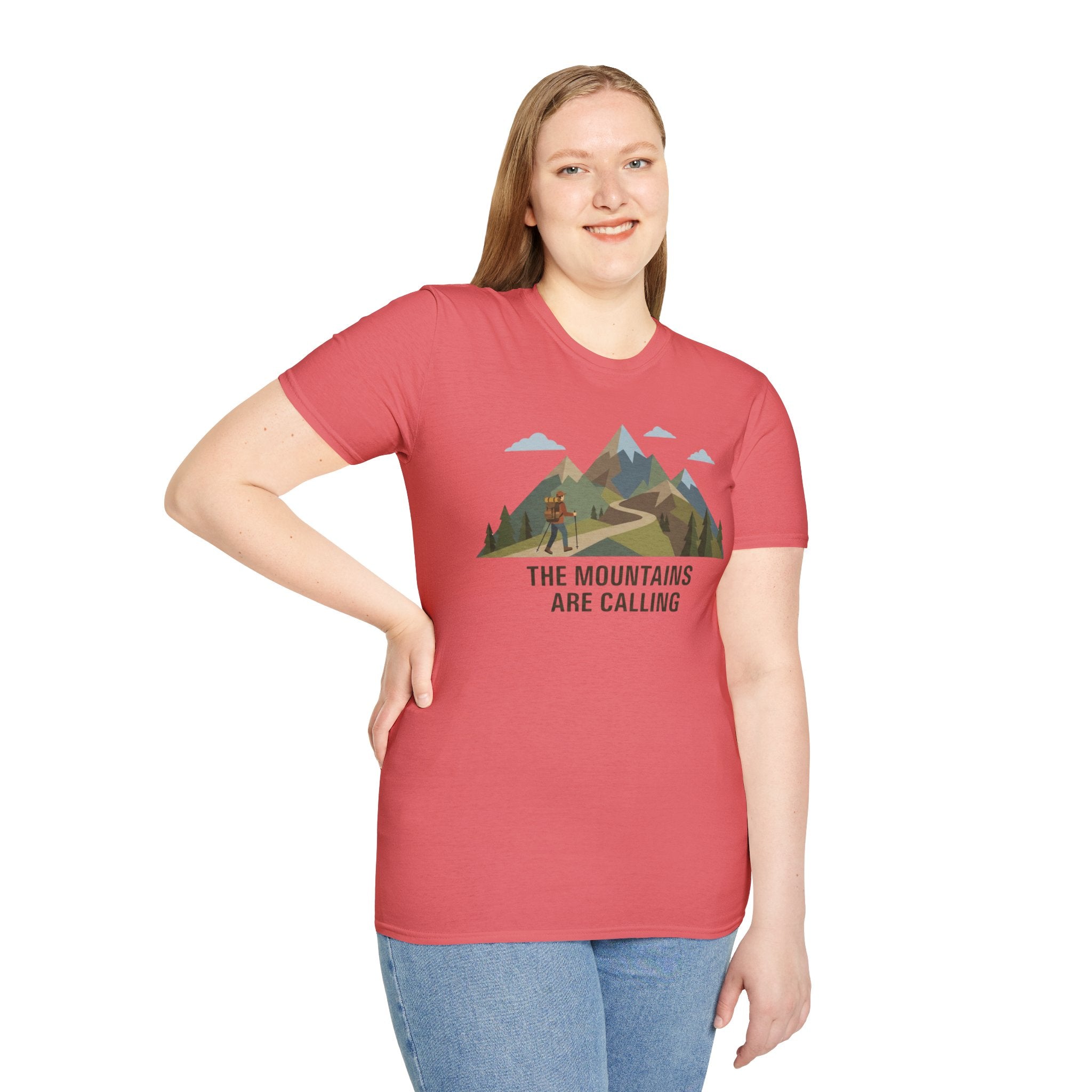 Campground Scenic T-Shirt — Minimalist Tent & Campfire Graphic
