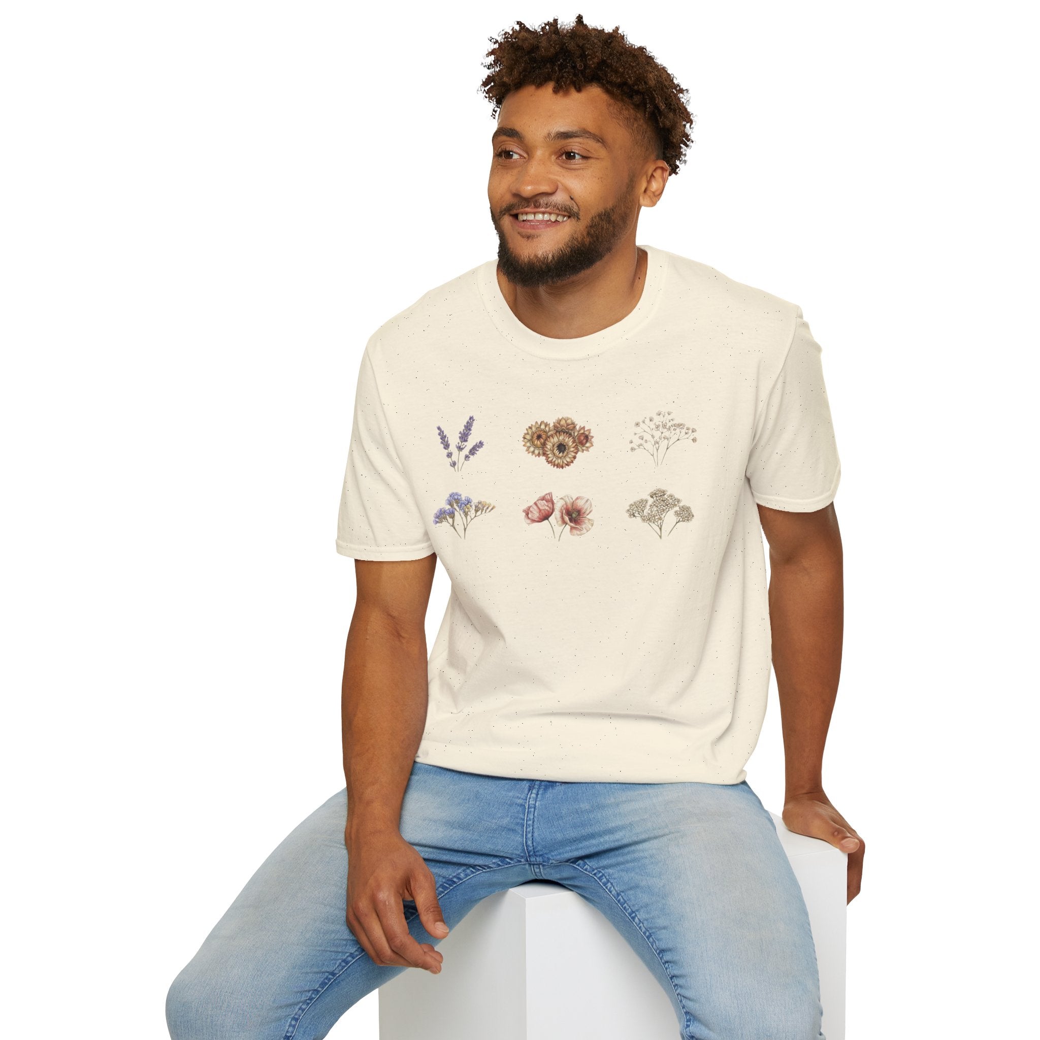 Floral Mini Bouquet T-Shirt — Vintage Botanical Graphic Tee