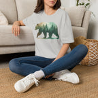 Forest Bear T-Shirt — Watercolor Woodland Bear Graphic Tee Shirt