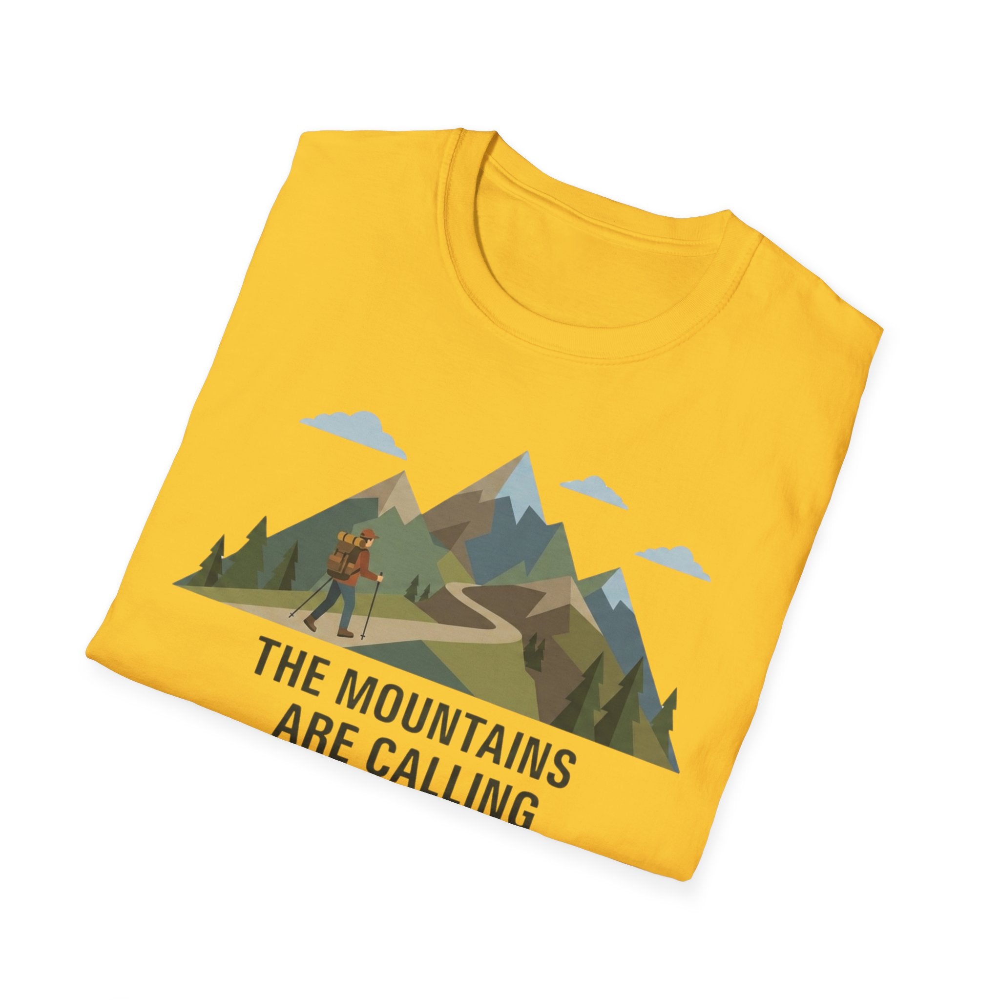 Campground Scenic T-Shirt — Minimalist Tent & Campfire Graphic