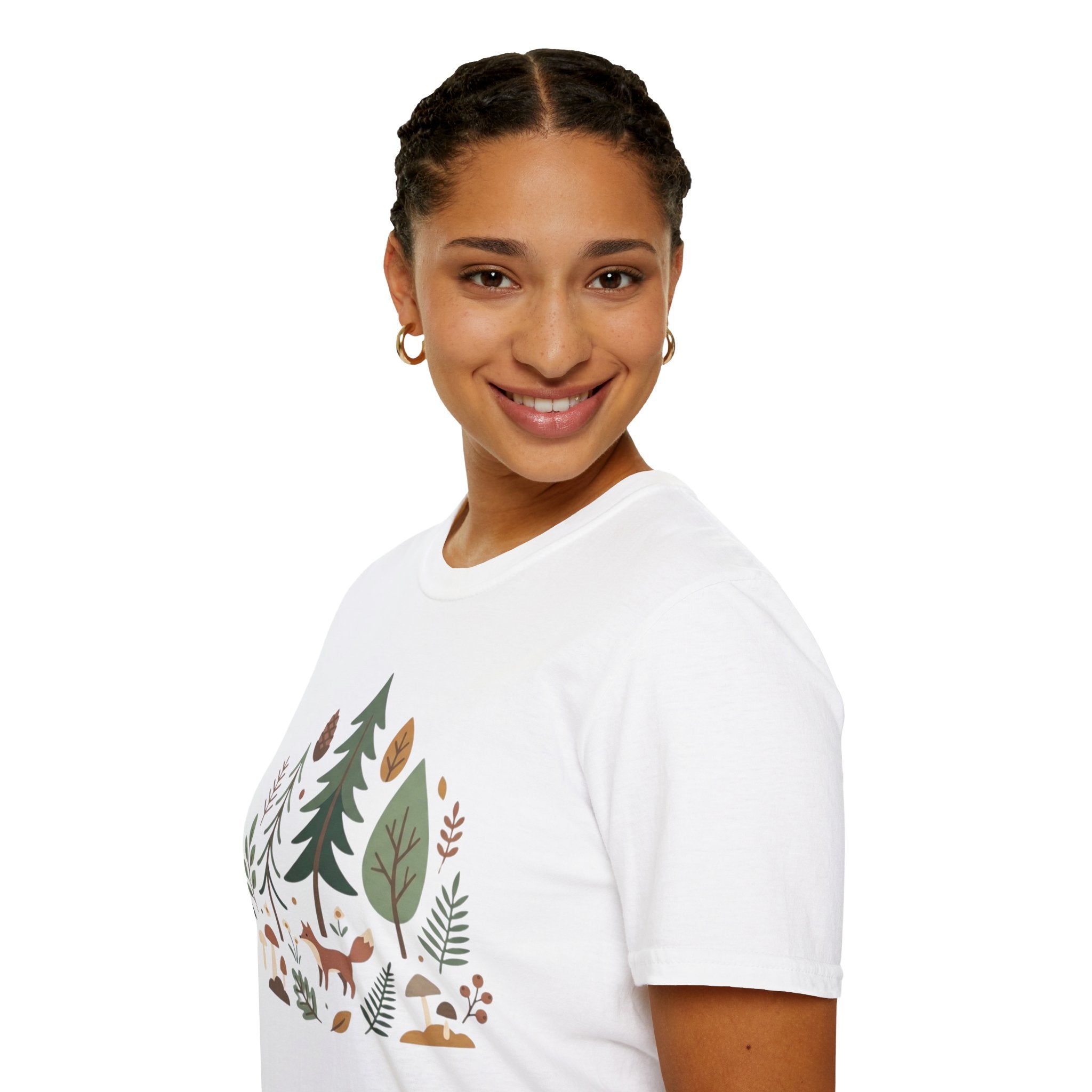 Woodland Fox T-Shirt — Nature Forest Camping Graphic Tee