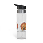 Retro Sunset Camping Water Bottle — 'Happy Camper' 20oz Tritan Sport Bottle