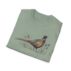 Pheasant Graphic T-Shirt — Vintage Game Bird Tee for Hunters & Nature Lovers