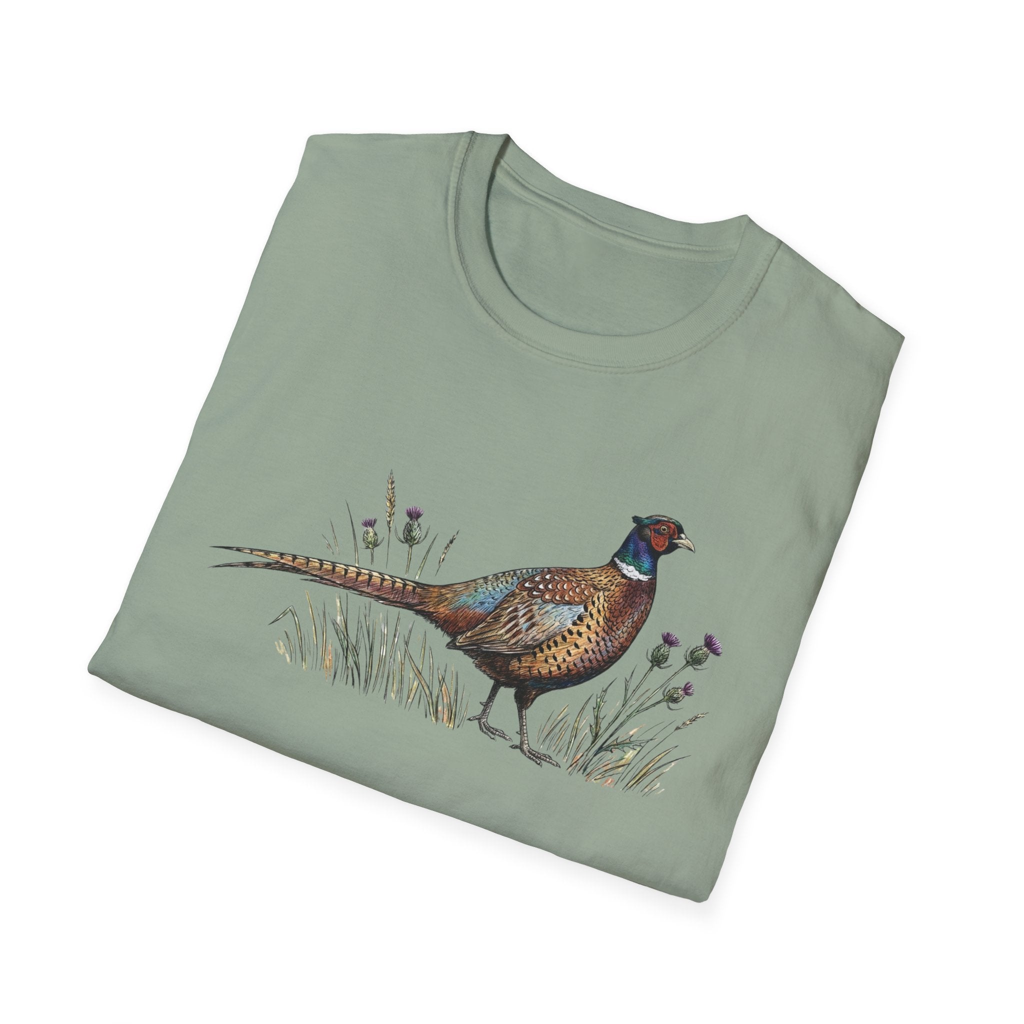 Pheasant Graphic T-Shirt — Vintage Game Bird Tee for Hunters & Nature Lovers