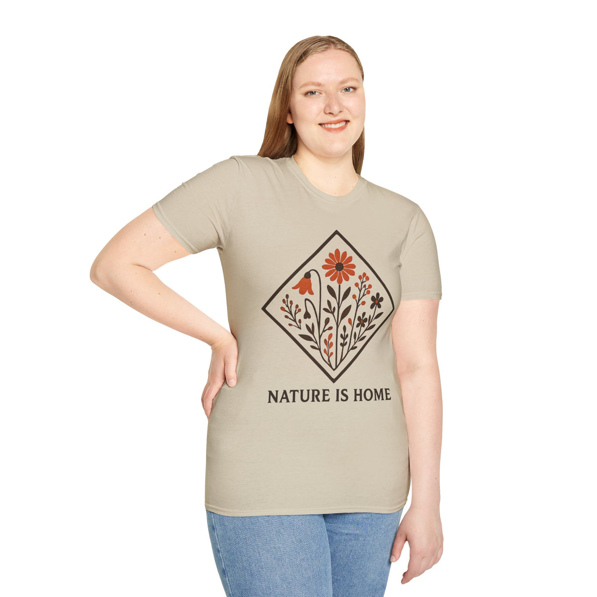 "Nature Is Home" Floral T-Shirt