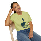 "Wander Often" Hiker on Cliff T-Shirt