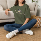 Copy of Chickadee Tee — Watercolor Songbird T‑Shirt