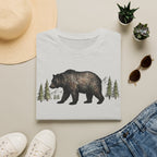Bear & Forest T‑Shirt - Rustic Woodland Graphic Tee