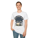 "The Stars Are Calling" Camping Tent Stargazing T-Shirt