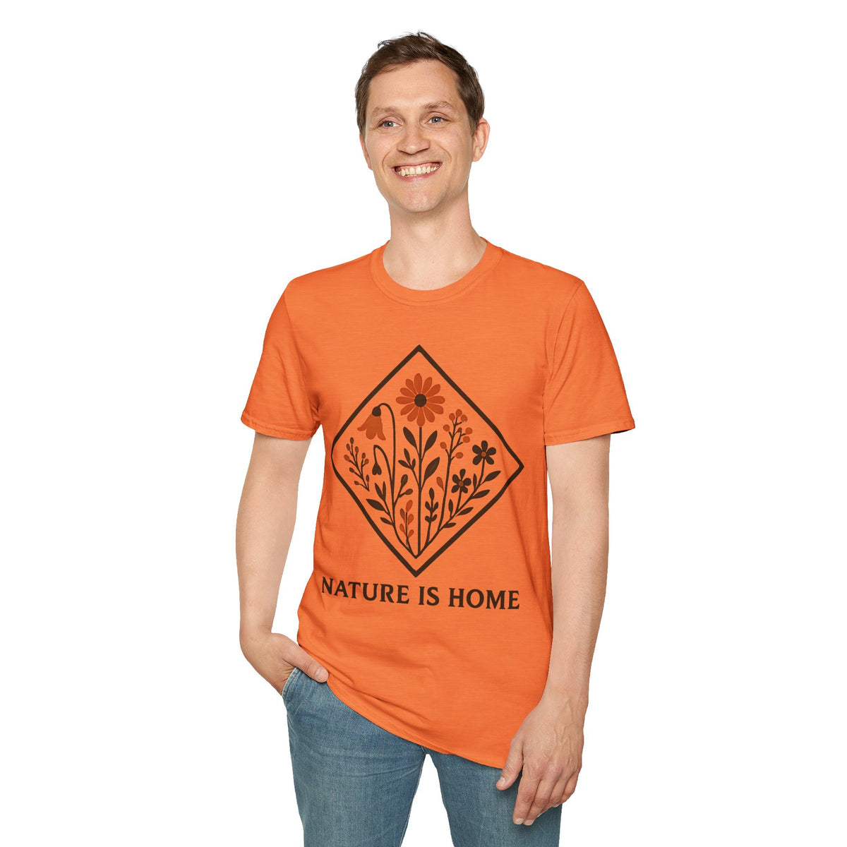 "Nature Is Home" Floral T-Shirt