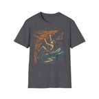 Climber on Cliff with Eagle T-Shirt
