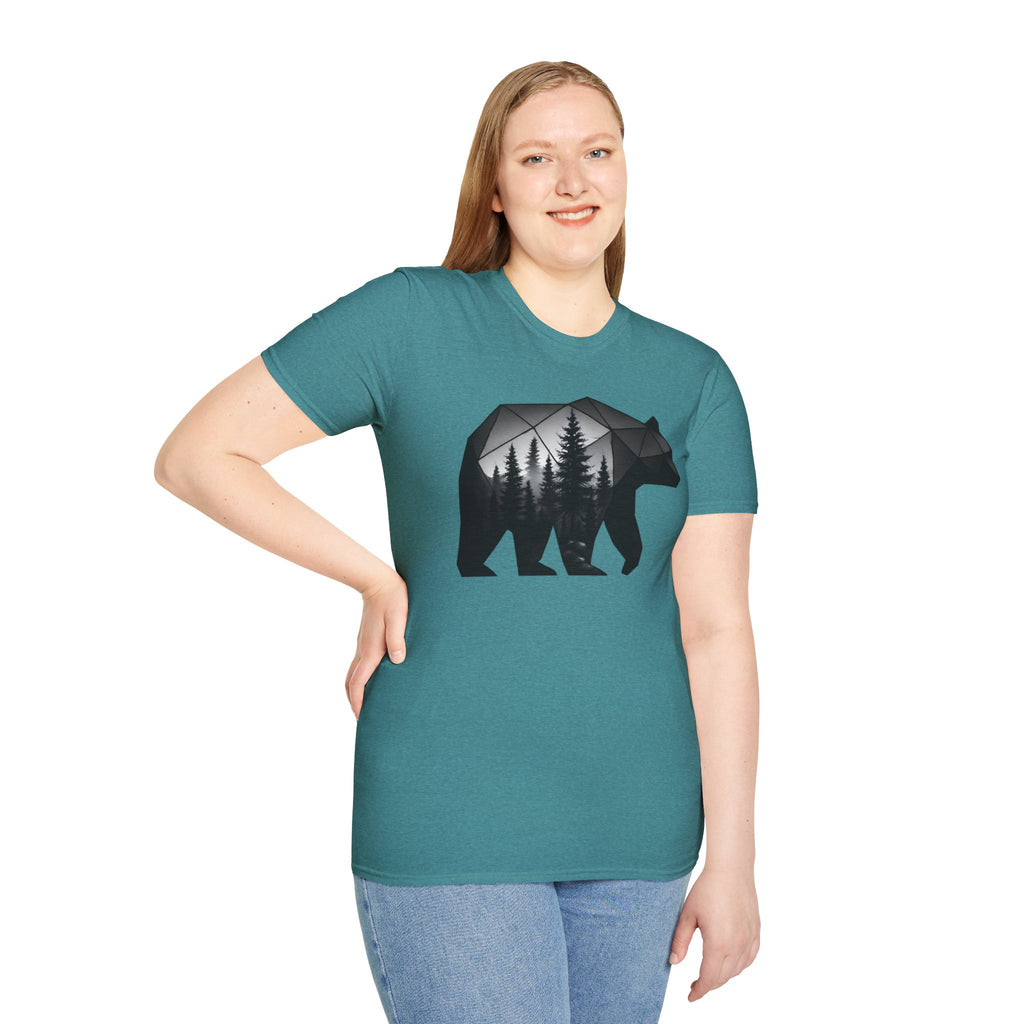 Geometric Forest Bear T-Shirt