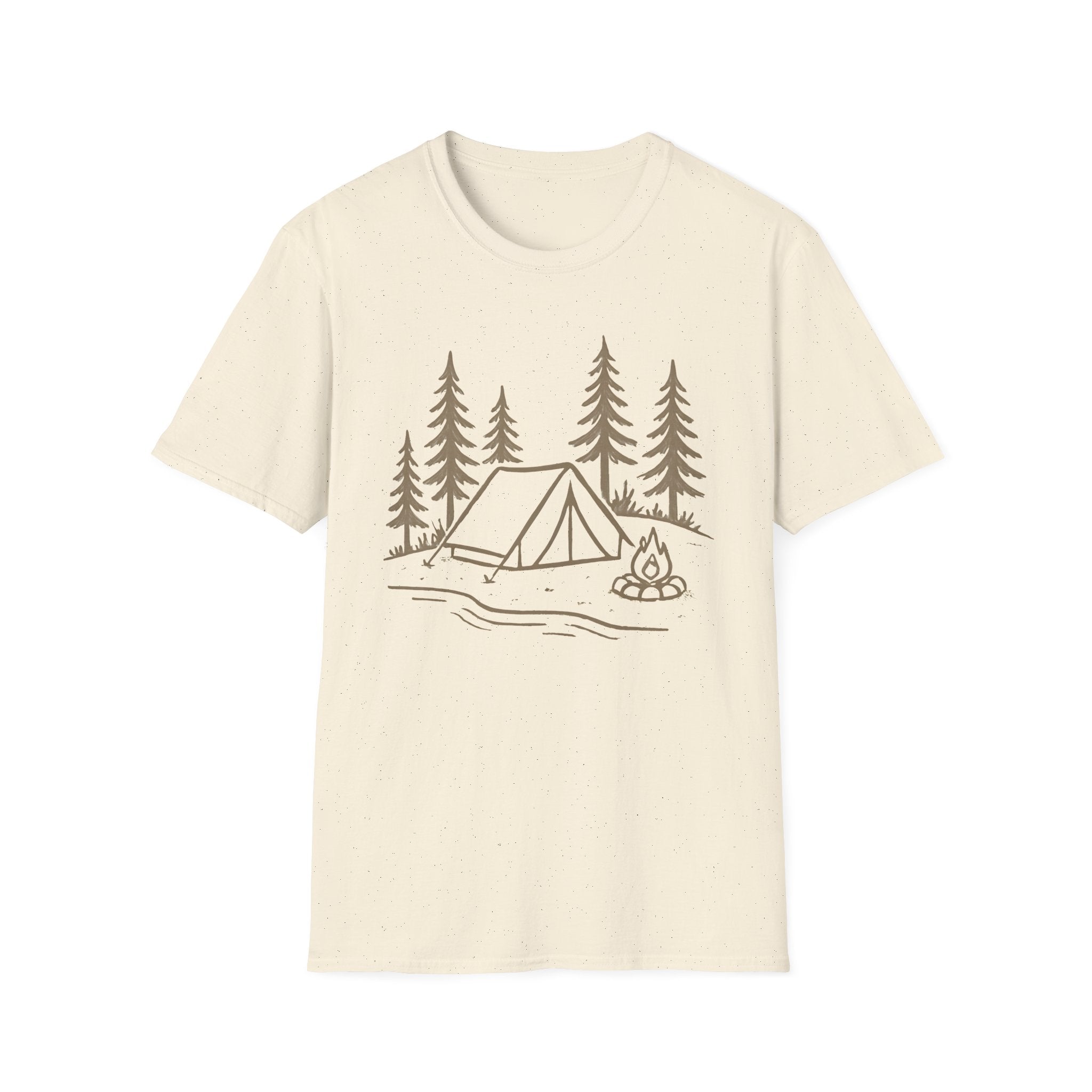 Camping Tent and Campfire T-Shirt