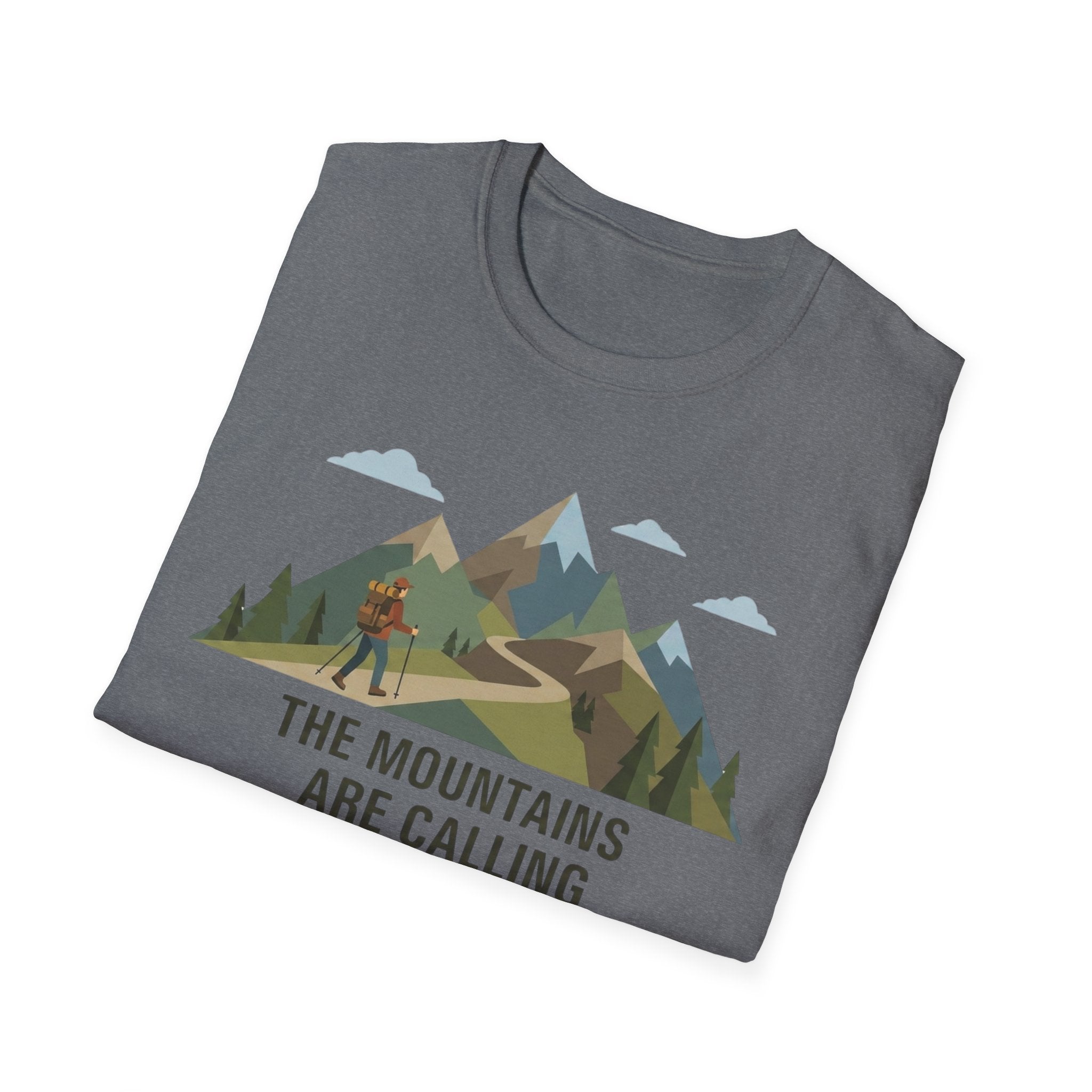 Campground Scenic T-Shirt — Minimalist Tent & Campfire Graphic