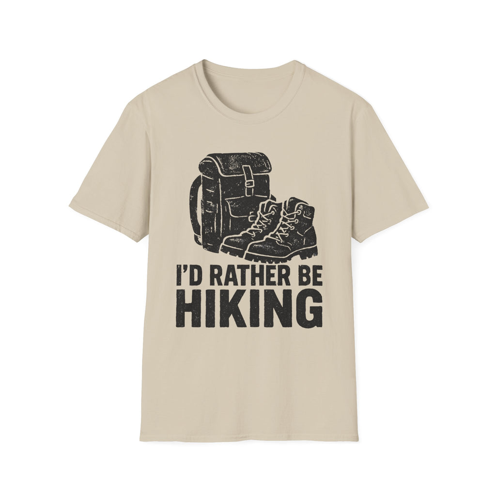 Boots & Backpack "I'd Rather Be Hiking" T-Shirt