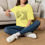 Winding Path Through The Meadow Floral T-Shirt