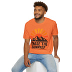 Chase The Sunrise Mountain T-Shirt — Sunrise & Peaks Graphic Tee