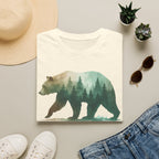 Forest Bear T-Shirt — Watercolor Woodland Bear Graphic Tee Shirt
