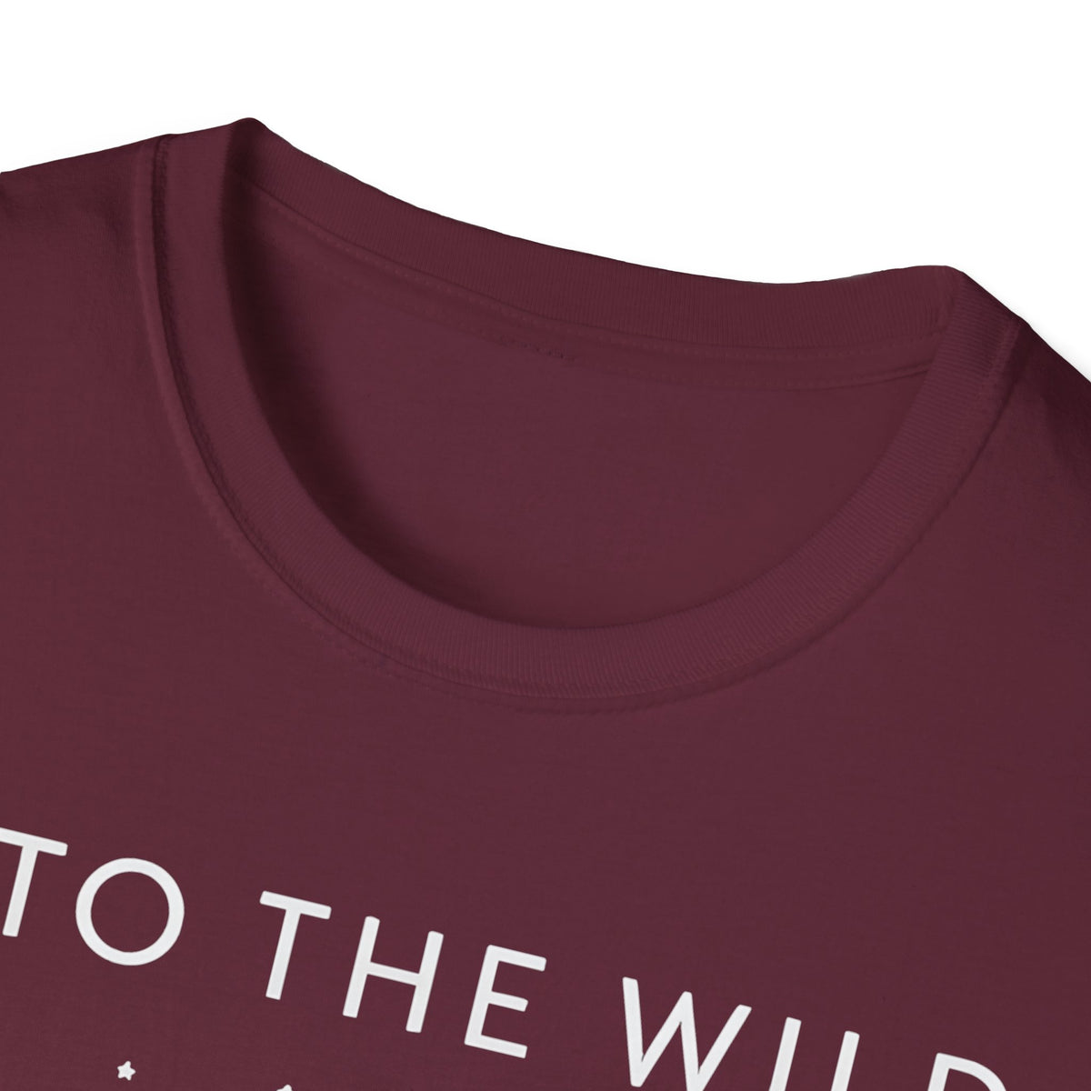 Into The Wild Canoe T-Shirt - Minimal Night Sky Lake Camping Tee