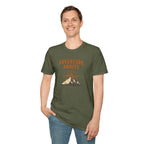 "Adventure Awaits" Compass & Mountain T-Shirt