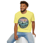 "Drift Into The Quiet Places" Kayak Sunset T‑Shirt — Outdoor Relaxation Tee Shirt