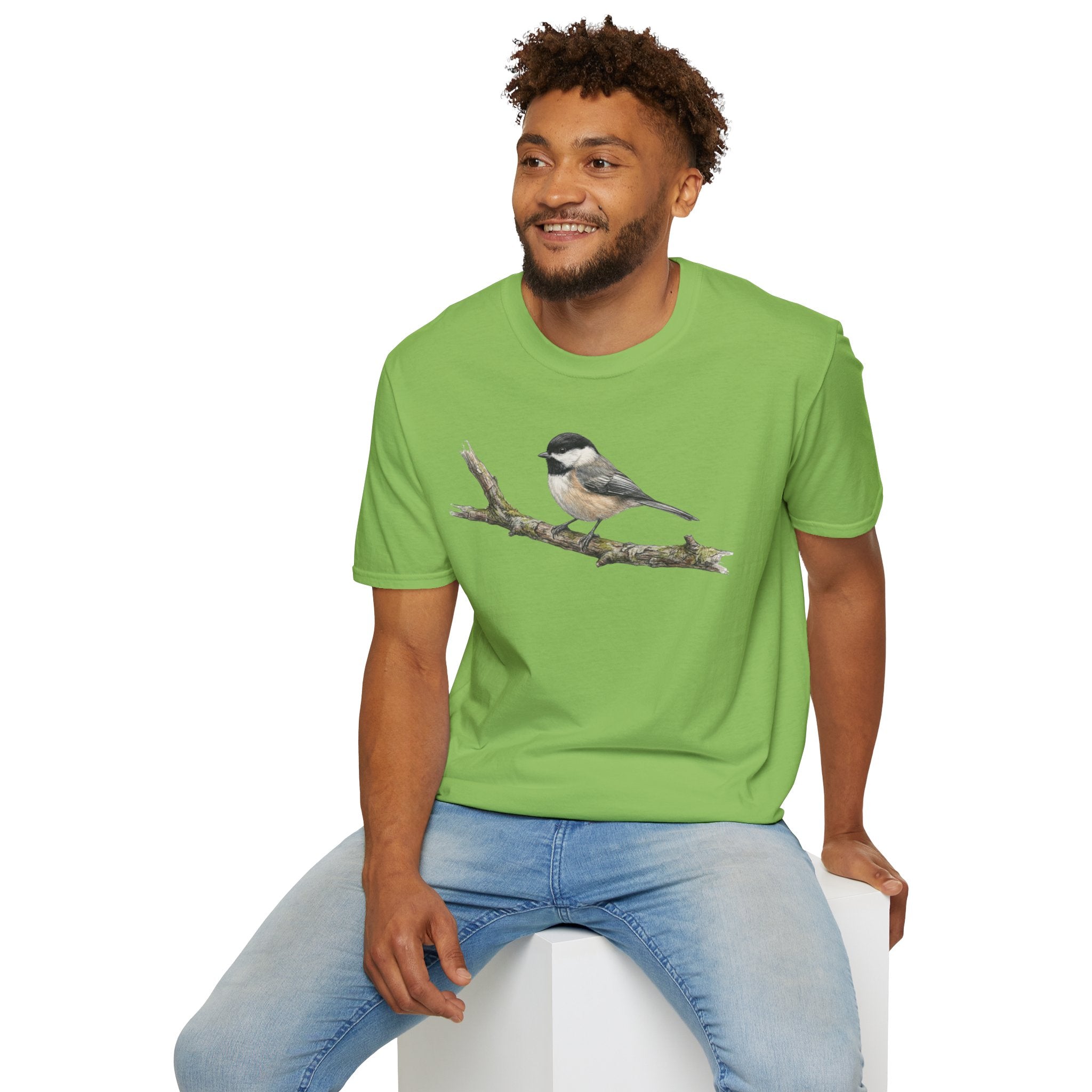 Copy of Chickadee Tee — Watercolor Songbird T‑Shirt