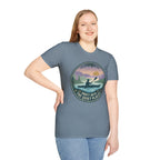 "Drift Into The Quiet Places" Kayak Sunset T‑Shirt — Outdoor Relaxation Tee Shirt