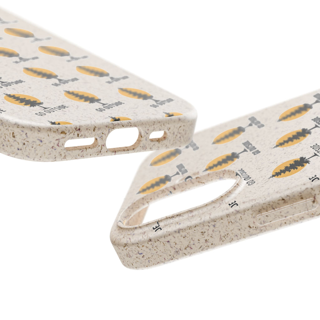 Biodegradable Phone Case — 'Go Outside' Recycled Eco-Friendly iPhone Cover