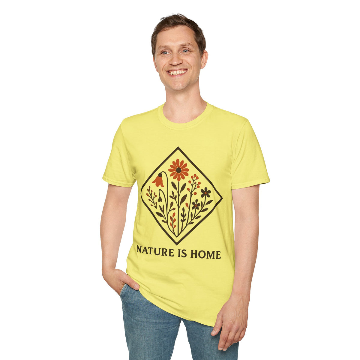 "Nature Is Home" Floral T-Shirt