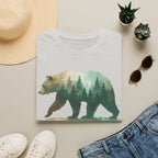 Forest Bear T-Shirt — Watercolor Woodland Bear Graphic Tee Shirt