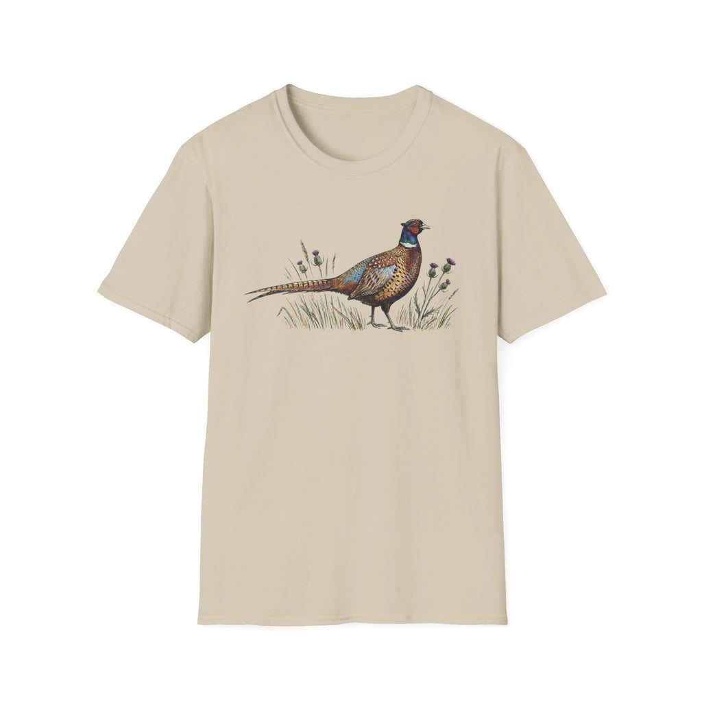 Pheasant Graphic T-Shirt — Vintage Game Bird Tee for Hunters & Nature Lovers
