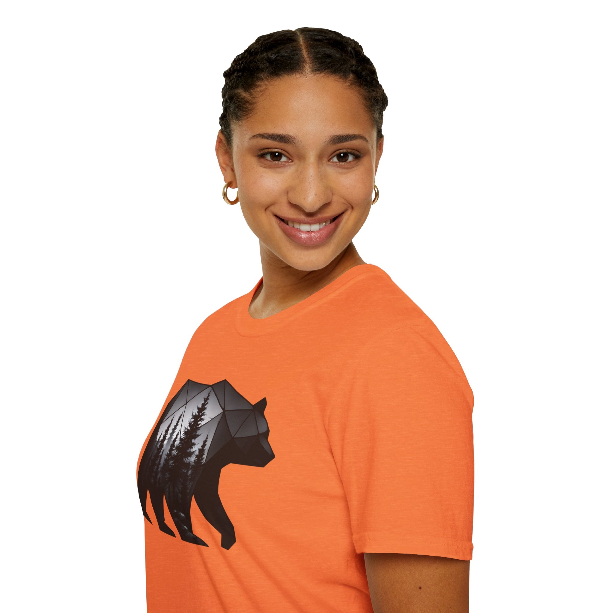 Geometric Forest Bear T-Shirt