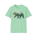 Forest Bear T-Shirt — Watercolor Woodland Bear Graphic Tee Shirt