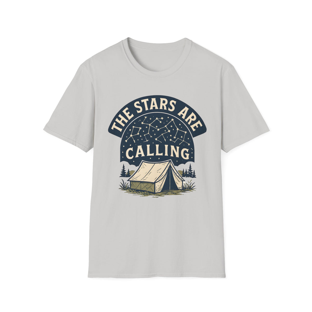 "The Stars Are Calling" Camping Tent Stargazing T-Shirt