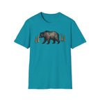 Bear & Forest T‑Shirt - Rustic Woodland Graphic Tee