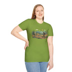 Hiker Mountain Sunset T-Shirt — Scenic Trail Adventure Tee