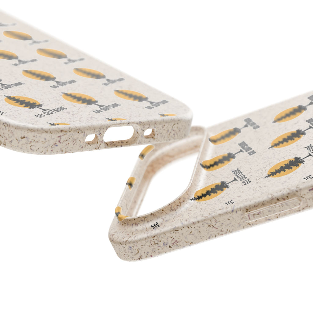 Biodegradable Phone Case — 'Go Outside' Recycled Eco-Friendly iPhone Cover