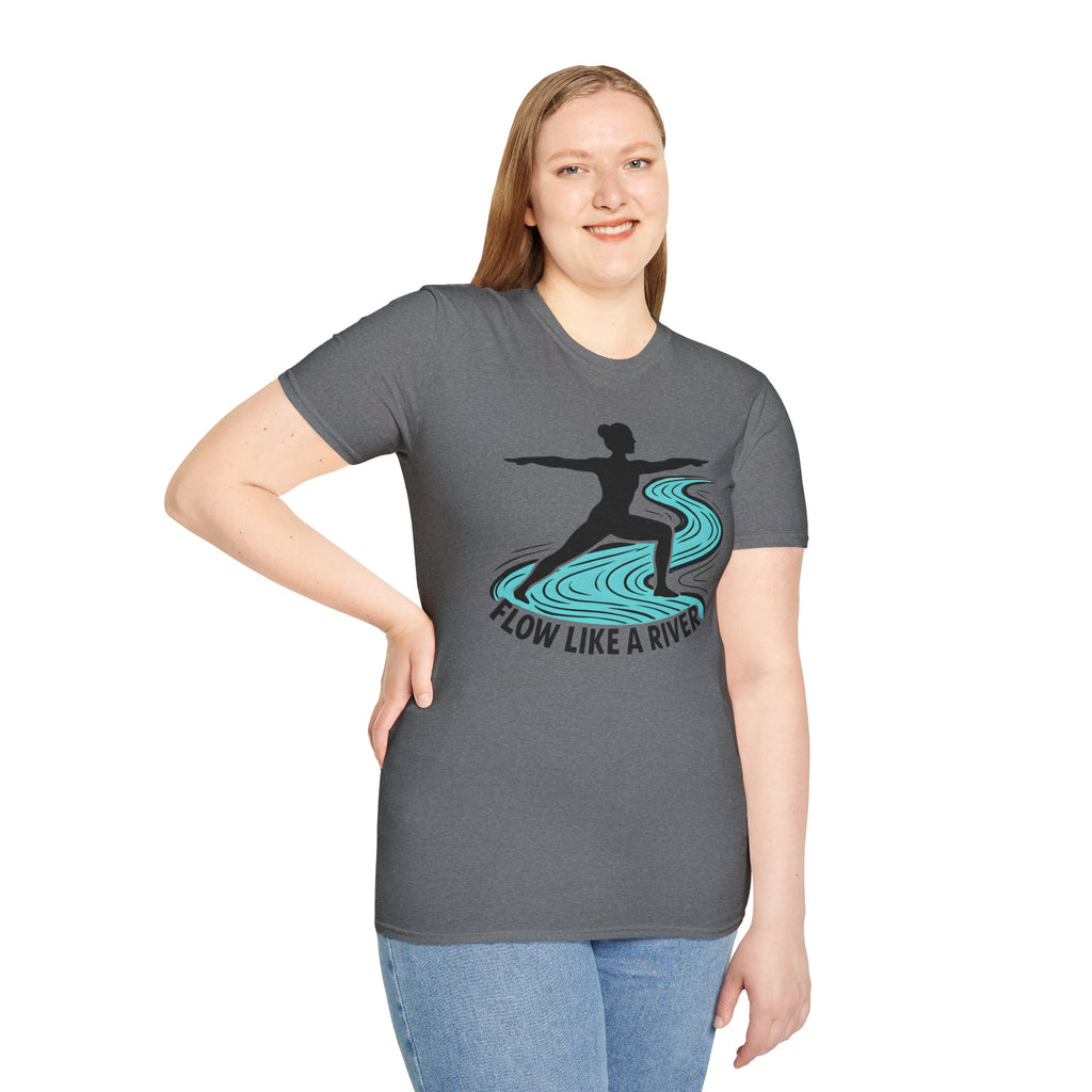 "Flow Like A River" Yoga T-Shirt