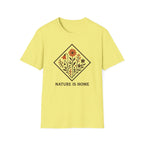 Floral Motif "Nature Is Home" T-Shirt
